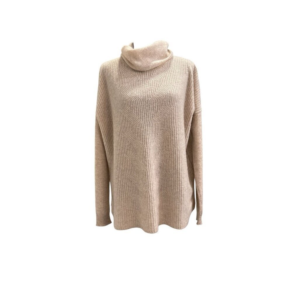 Wythe NY Women's 100% Cashmere Cowl Neck Pullover Sweater Size L